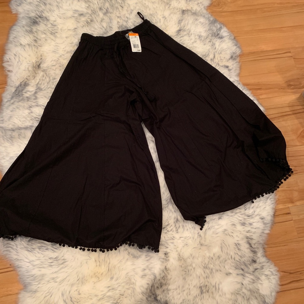 Black Palazzo Style Pants- XL